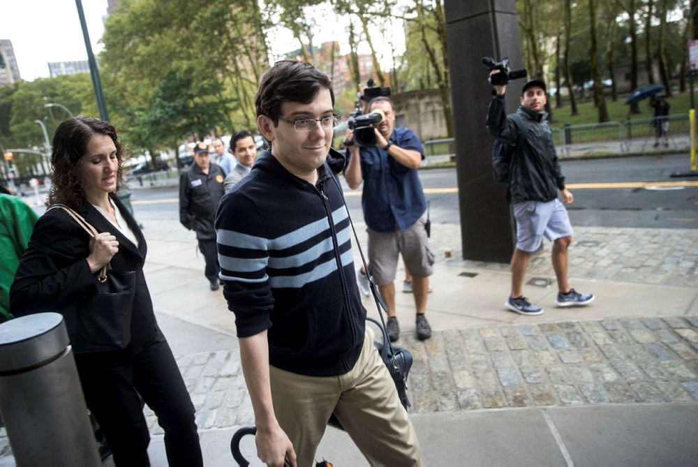 Former pharmaceutical executive Martin Shkreli arrives at the U.S. District Court for the Eastern District of New York, August 4, 2017 in the Brooklyn borough of New York City. (AFP Photo)