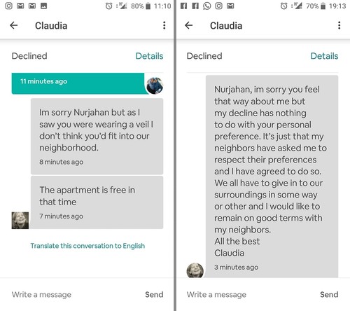 Airbnb bans host who told hijab-wearing woman she wouldn't 'fit into' neighborhood