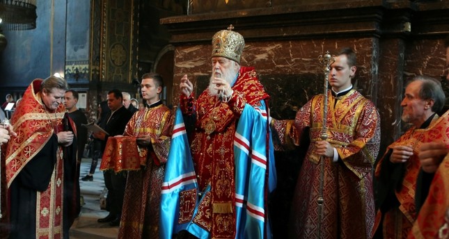 من طقوس الكنيسة الأرثوذكسية الأوكرانية الفرنسية