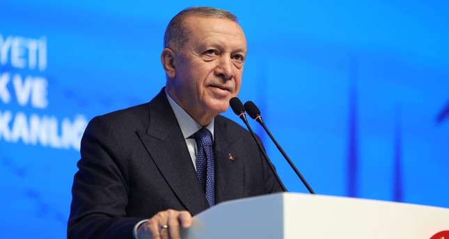 الرئيس التركي رجب طيب أردوغان يلقي كلمة خلال فعالية برنامج التحول العمراني الأكبر في إسطنبول، 23-12-2023 صورة: الأناضول