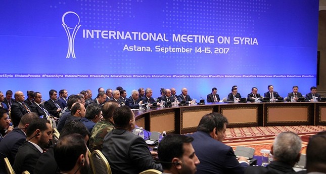 Le delegazioni della conferenza di pace sulla Siria ad Astana, in Kazakistan, 15 settembre 2017. Credits to: Reuters.
