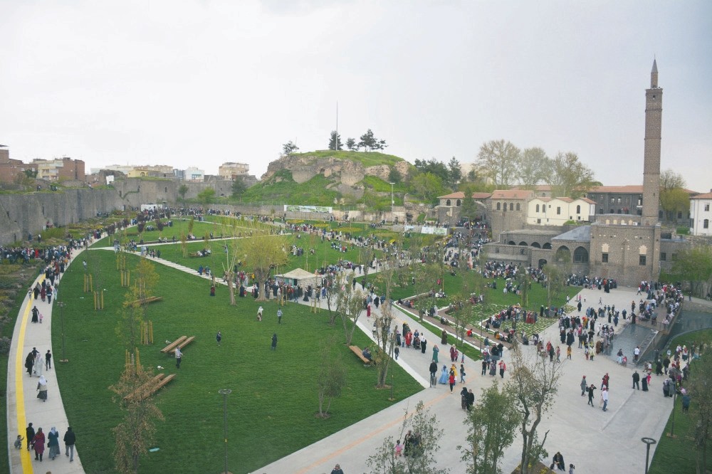 The restored historic site of u0130u00e7kale in the Sur district of Diyarbaku0131r. Nearly 5,000 buildings, including ancient mosques, were heavily damaged in Sur.