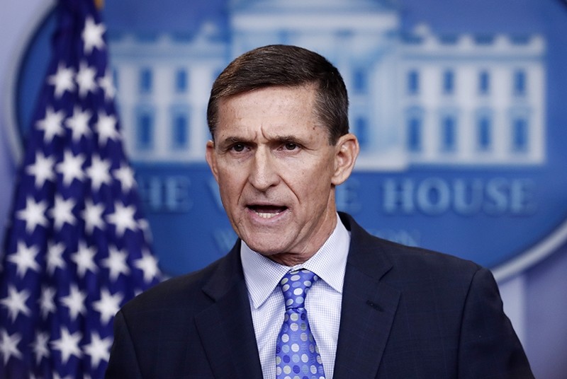 In this Feb. 1, 2017 file photo, then-National Security Adviser Michael Flynn speaks during the daily news briefing at the White House, in Washington. (AP Photo)