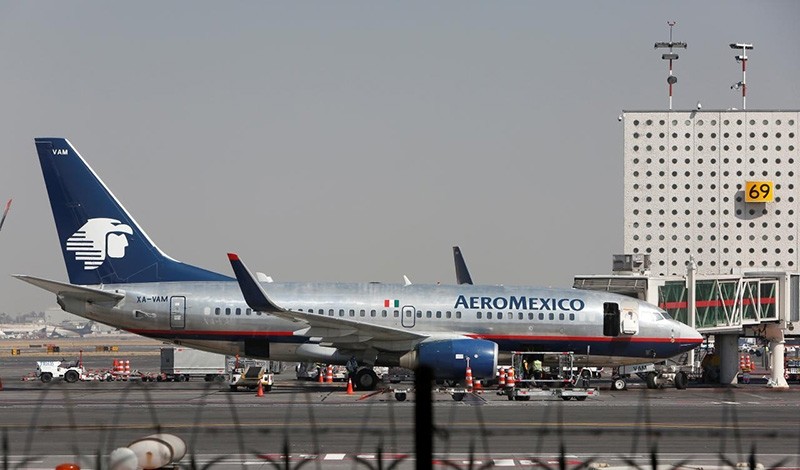 Aeromexico aeroplanes are pictured on the airstrip at Benito Juarez international airport in Mexico City, Mexico, Nov.  28, 2017 (Reuters File Photo)