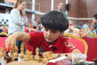 Nazlu0131 Demir, 7, a student from Mardin TOKu0130 Primary School, said she began to play chess when President Tayyip Erdou011fan came to Mardin and presented her with a chess set two years ago.