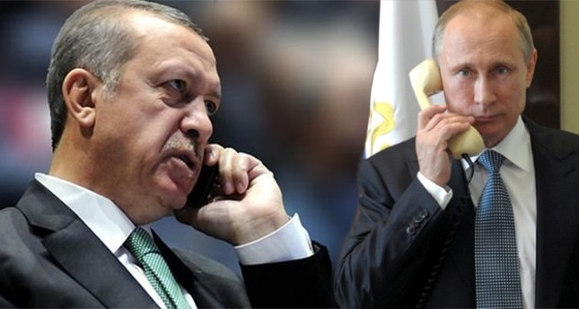 أردوغان يطلع بوتين هاتفياً على تفاصيل عملية درع الفرات