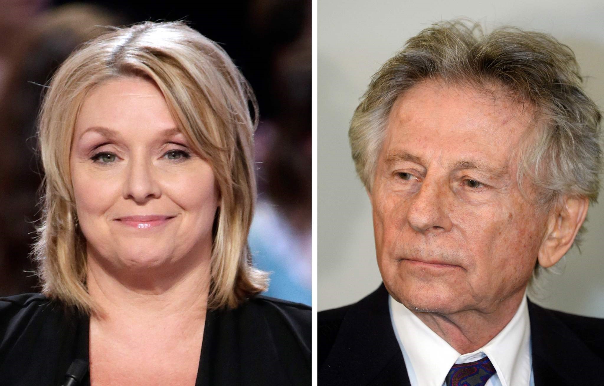 A combo of recent pictures shows French-Polish film director Roman Polanski (R) in Krakow on February 25, 2015 and US writer and former actress Samantha Geimer in Paris on October 14, 2013. (AFP Photo)