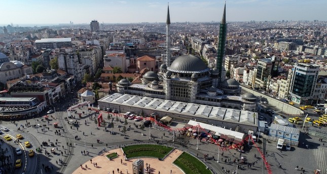 افتتاح مسجد تقسيم وسط إسطنبول صيف 2020