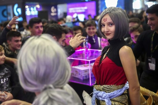 Cosplay activities and the mobile gaming area have proven popular at GIST 2020. (AA Photo)