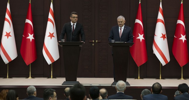 رئيسا وزراء تركيا وجمهورية شمال قبرص التركية