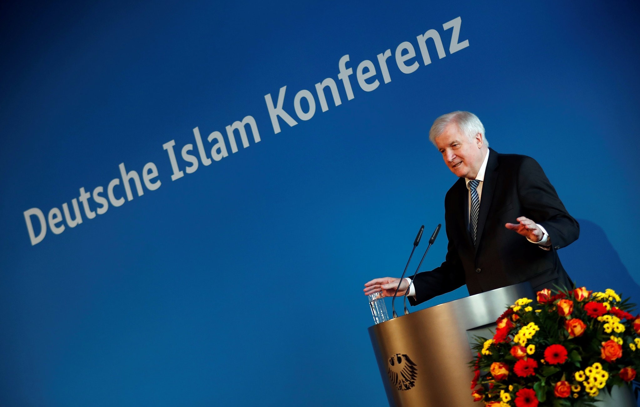 German Interior Minister Horst Seehofer attends the German Islam Conference in Berlin, Nov. 28.