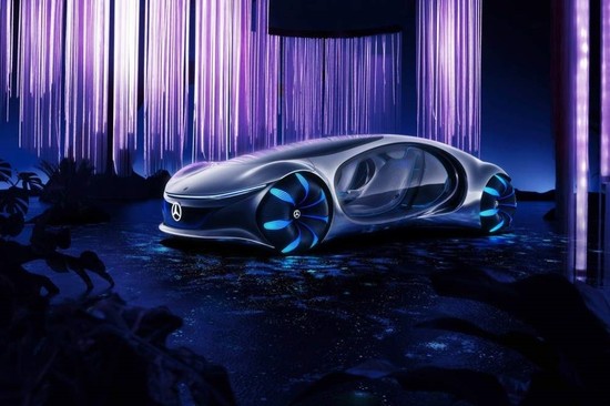 Mercedes Benz's futuristic e-car Vision AVTR was inspired by James Cameron's Avatar. 