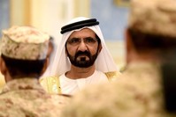 Sheikh Mohammed bin Rashid al-Maktoum, Dubai's ruler and prime minister of the United Arab Emirates (UAE) attends a summit, Riyadh, May 5, 2015. (AFP Photo)