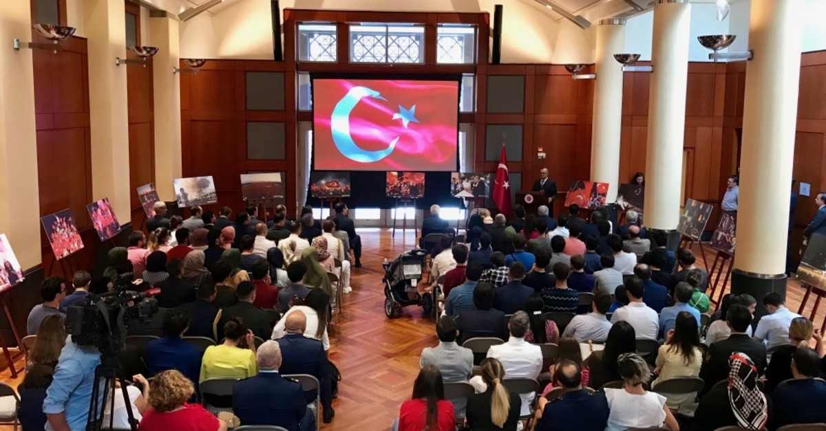 A commemoration event organized at the Turkish Embassy in Washington, July 15, 2019.