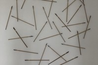 u201cLet us go thenu201d (2019) by Pablo Davila, violin bows, 270 cm.