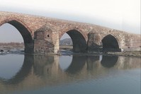 Research revealed that the bridge, the building material of which is cut stone with three different colors of black, red and gray hasnu2019t been demolished by natural events although it has been used for ages. 
