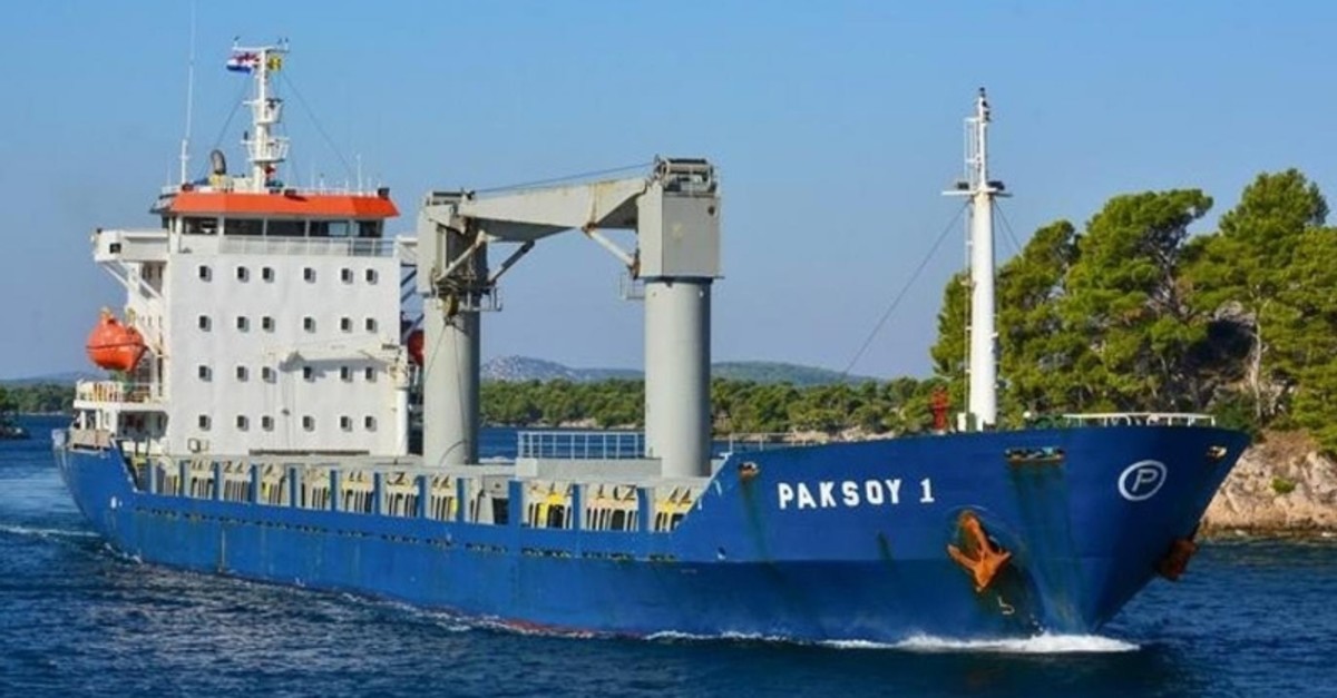 This file photo shows the Turkish-flagged Paksoy-1 ship attacked off Nigeria.