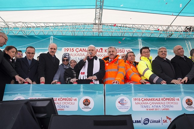 1915 Çanakkale Bridge crowns 102th anniversary of Gallipoli naval victory