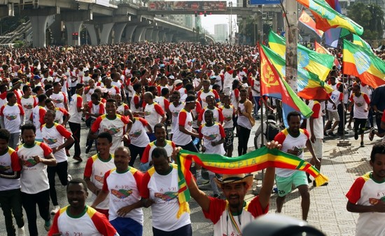 Thousands celebrate reconciliation between Ethiopia, Eritrea in peace run