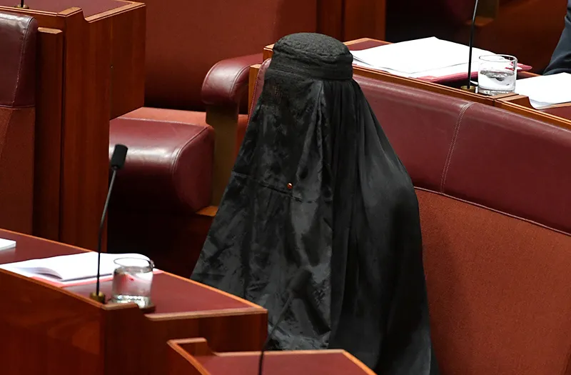 Lush Australia Senator Suspended After Burka Stunt In Parliament View Digital Art Lush Australia Senator Suspended After Burka Stunt In Parliament View Digital Art