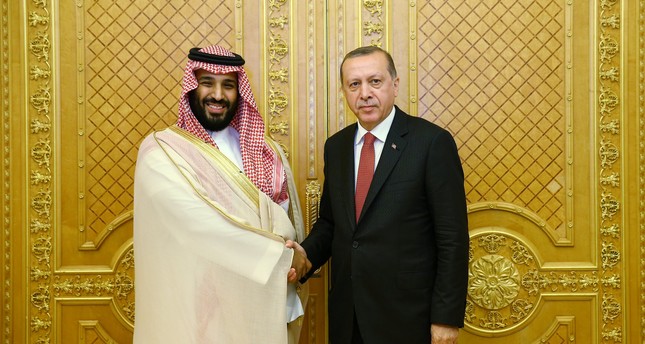 أردوغان يلتقي محمد بن سلمان قبيل توجهه إلى الكويت