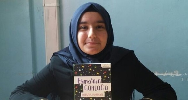 بإلهام من قصة أسماء البلتاجي.. أصغر مؤلفة تركية تنشر أول كتاب لها