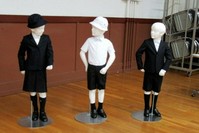 This undated photo provided by Taimei Elementary School shows new school uniforms designed by Italian brand Armani. (AP Photo)