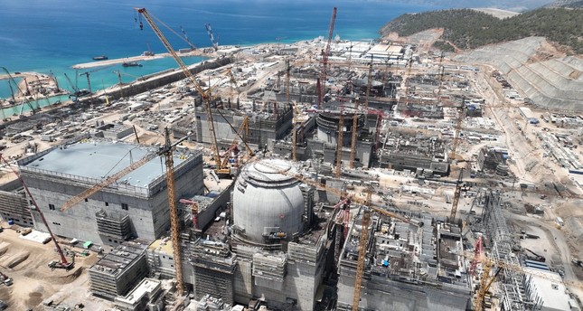 موقع بناء محطة أكويو للطاقة النووية في ولاية مرسين جنوبي تركيا، 20-7-2023. صورة: الأناضول