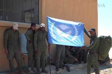 The flag of the RISF (VOA News photo)