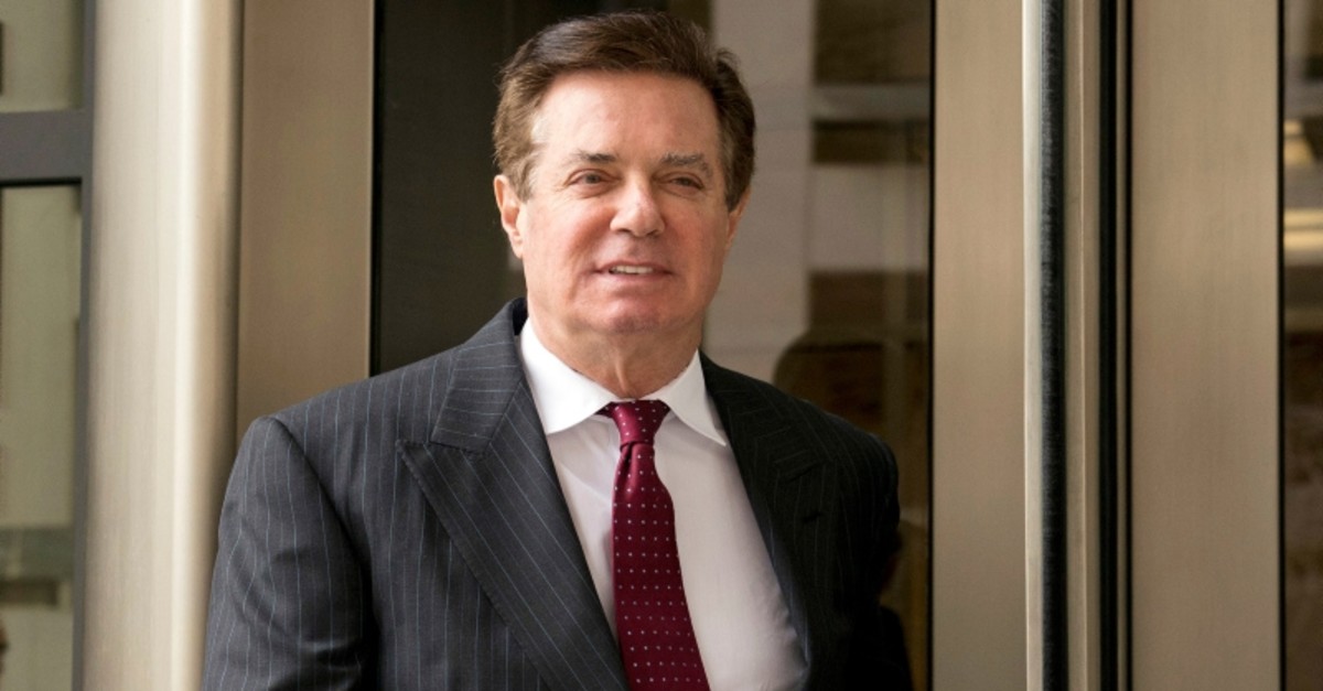 In this April 4, 2018 file photo, Paul Manafort, President Donald Trump's former campaign chairman, leaves the federal courthouse in Washington. (AFP Photo)