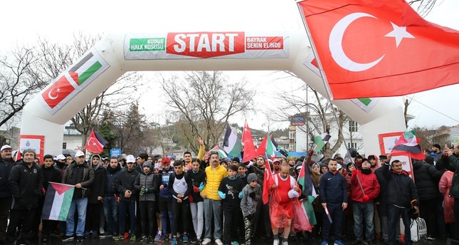 جانب من الفعالية التضامنية في إسطنبول الأناضول