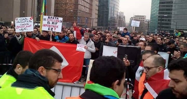 وقفة احتجاجية في بروكسل ضد سياسات الهجرة في الاتحاد الأوروبي