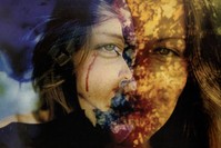 Work by Boris Mikhailov, displayed at the exhibition.