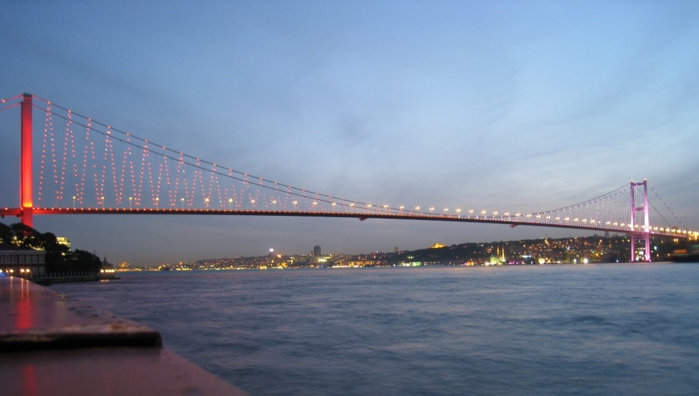 A view of Istanbul's July 15 Martyrs Bridge (formerly known as Bosporus Ku00f6pru00fcsu00fc). Istanbul, one of Turkey's largest citites, draws the most foreign investors to the country. 