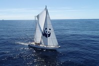 WWF's boat Blue Panda is in Istanbul to draw attention to marine pollution in the Mediterranean.