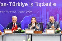 Trade Minister Ruhsar Pekcan attended the Morocco-Turkey Business Forum during her visit to the country. (Trade Ministry - AA Photo)