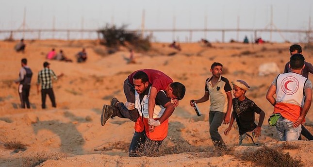 غزة: إصابة 75 مواطنا و7 مسعفين وصحفي برصاص الجيش الإسرائيلي