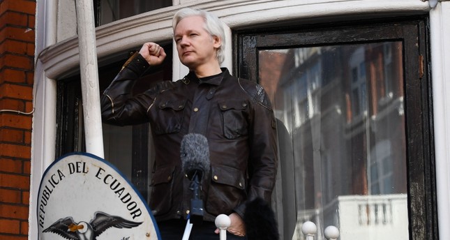 In this file photo taken on May 19, 2017 WikiLeaks founder Julian Assange speaks on the balcony of the Embassy of Ecuador in London. (AFP Photo)