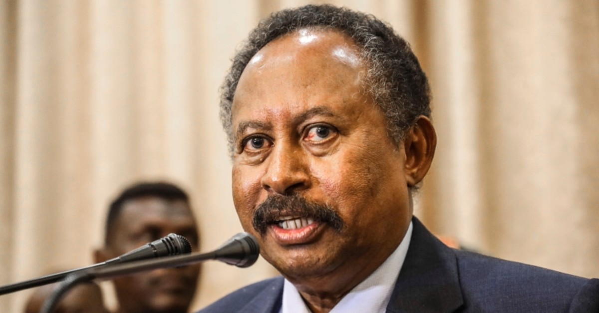 Sudan's new Prime Minister Abdalla Hamdok speaks during a press conference in Khartoum, Sudan, Wednesday, Aug. 21, 2019. (AP Photo)