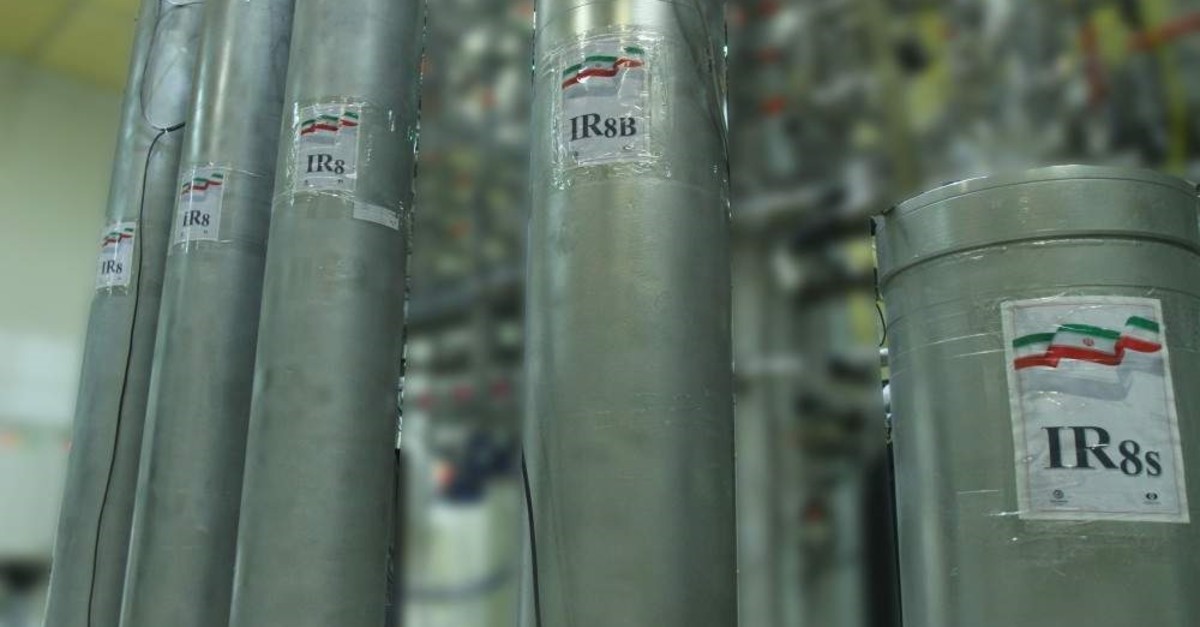 Photo made available by the Iran Atomic Energy Organization shows new IR-8 centrifuges at Natanz nuclear power plant, in Isfahan province, central Iran, Nov. 4, 2019. (EPA Photo)