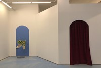 The Pill in Balat transformed into a discreet baby blue atmosphere for ,Memories of a solitary cruise, by Soufiane Ababri, on display until Feb. 23. 