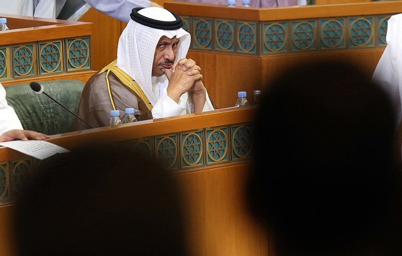 Kuwait Prime Minister Sheikh Jaber Al-Mubarak Al-Hamad Al-Sabah attends the opening ceremony of the new legislative year at the National Assembly in Kuwait City, on October 24, 2017 (AFP Photo)