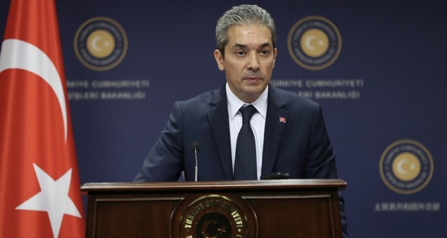 قال المتحدث باسم وزارة الخارجية التركية حامي آقصوي