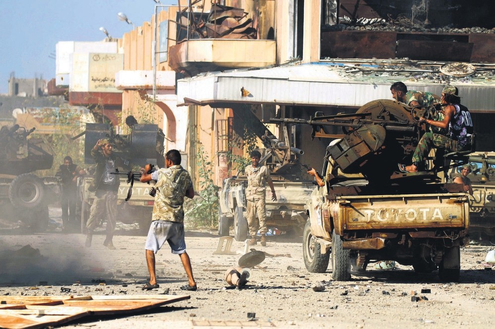 Factions fight after Libya descended into chaos following the ouster and subsequent killing of Muammar Gadhafi in 2011.