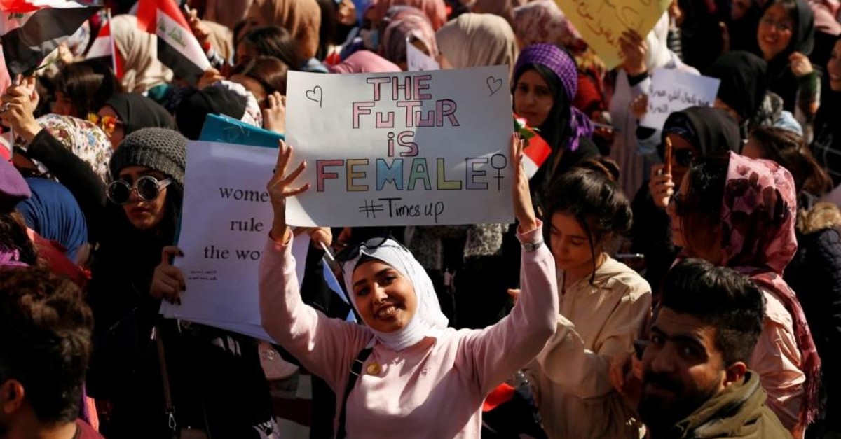 Iraqi women defy top cleric's call to separate genders at rallies