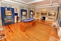 The Arkas Maritime History Center hosts a wide collection of paintings and ship antiques.