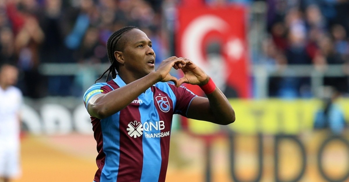 Trabzonspor's Hugo Rodallega.