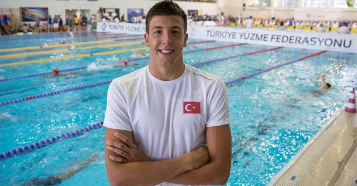 Turkey's first medalist swimmer in 50-meter breaststroke, Sakc? stays true to sport despite near-drowning experience. (AA Photo)
