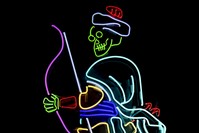 Sarp Kerem Yavuz, ,Oku00e7u, (,Archer,), 2018. Neon, 180x93cm.