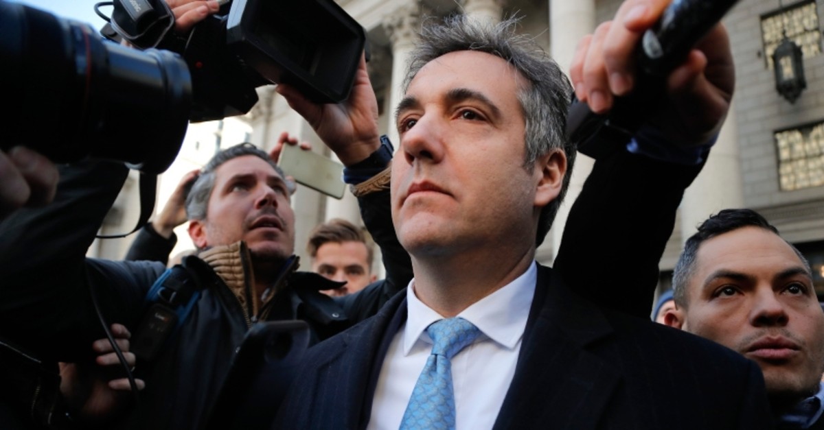  In this Nov. 29, 2018, file photo, Michael Cohen walks out of federal court in New York. (AP Photo)